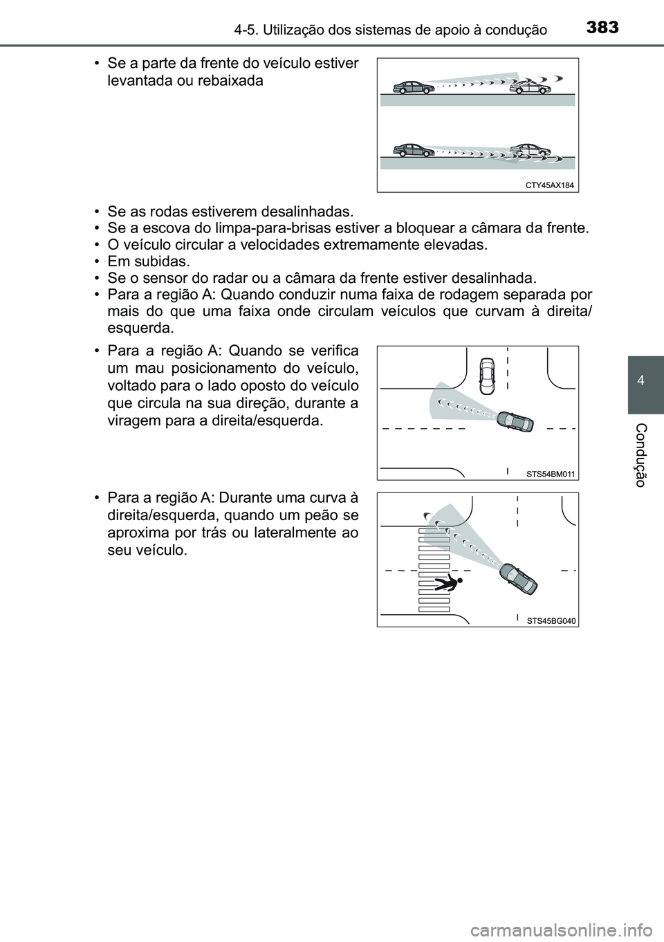 TOYOTA C-HR 2023  Manual de utilização (in Portuguese) 383������8�W�L�O�L�]�D�o�m�R��G�R�V��V�L�V�W�H�P�D�V��G�H��D�S�R�L�R��j��F�R�Q�G�X�o�m�R
�
�&�R�Q�G�X�o�m�R
�