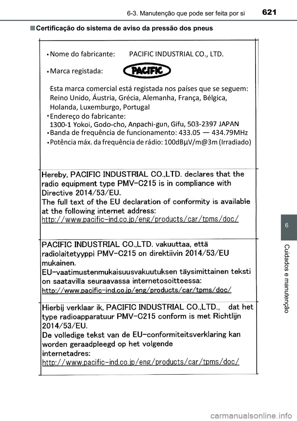 TOYOTA C-HR 2023  Manual de utilização (in Portuguese) 621������0�D�Q�X�W�H�Q�o�m�R��T�X�H��S�R�G�H��V�H�U��I�H�L�W�D��S�R�U��V�L
�
�&�X�L�G�D�G�R�V��H��P�D�Q�X�W�H�Q�o�m�R
■<0026004800550057004c0049004c00460044006f006d00520003004700520003