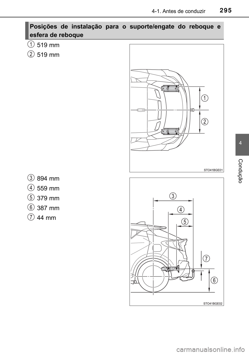 TOYOTA C-HR 2020  Manual de utilização (in Portuguese) 295������$�Q�W�H�V��G�H��F�R�Q�G�X�]�L�U
�
�&�R�Q�G�X�o�m�R
�����P�P�
�����P�P�
�����P�P�
�����P�P�
�����P�P�
�����P�P�
����P�P�
�3�R�V�L�o�}�H�V� �G�H� �L�