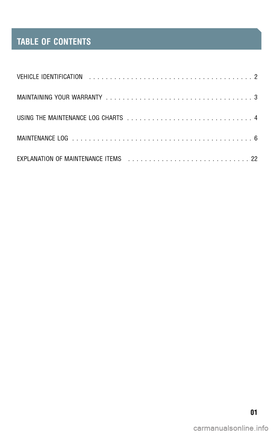 TOYOTA RAV4 2009 XA30 / 3.G Scheduled Maintenance Guide 