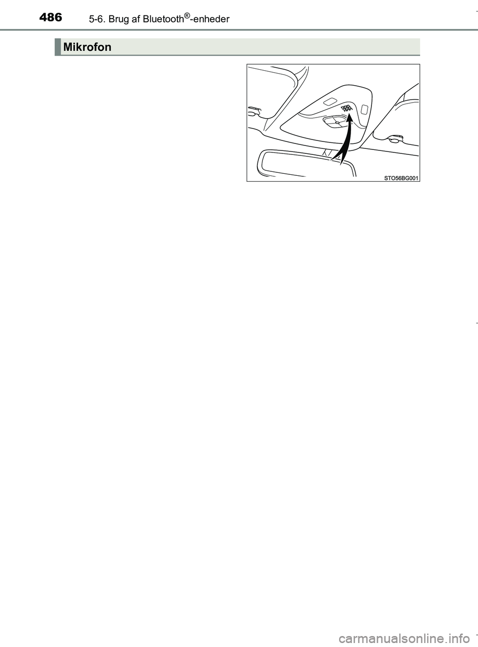 TOYOTA C-HR 2018 Brugsanvisning (in Danish) 4865-6. Brug af Bluetooth®-enheder
C-HR_HV_OM_Europe_OM10576DK
Mikrofon
OM10576DK.book Page 486 Wednesday, April 18, 2018 10:33 AM TOYOTA C-HR 2018 Brugsanvisning (in Danish) 4865-6. Brug af Bluetooth®-enheder
C-HR_HV_OM_Europe_OM10576DK
Mikrofon
OM10576DK.book Page 486 Wednesday, April 18, 2018 10:33 AM