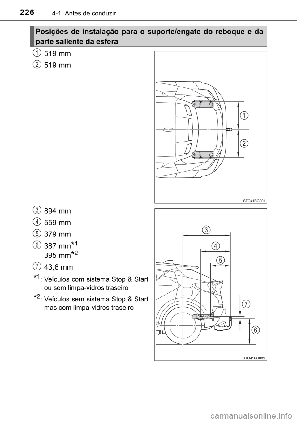 TOYOTA C-HR 2017  Manual de utilização (in Portuguese) 226������$�Q�W�H�V��G�H��F�R�Q�G�X�]�L�U
�����P�P�
�����P�P�
�����P�P�
�����P�P�
�����P�P�
�����P�P
�
�
�����P�P�
�
������P�P�
�
�� �9�H�t�F�X�O�R�V�