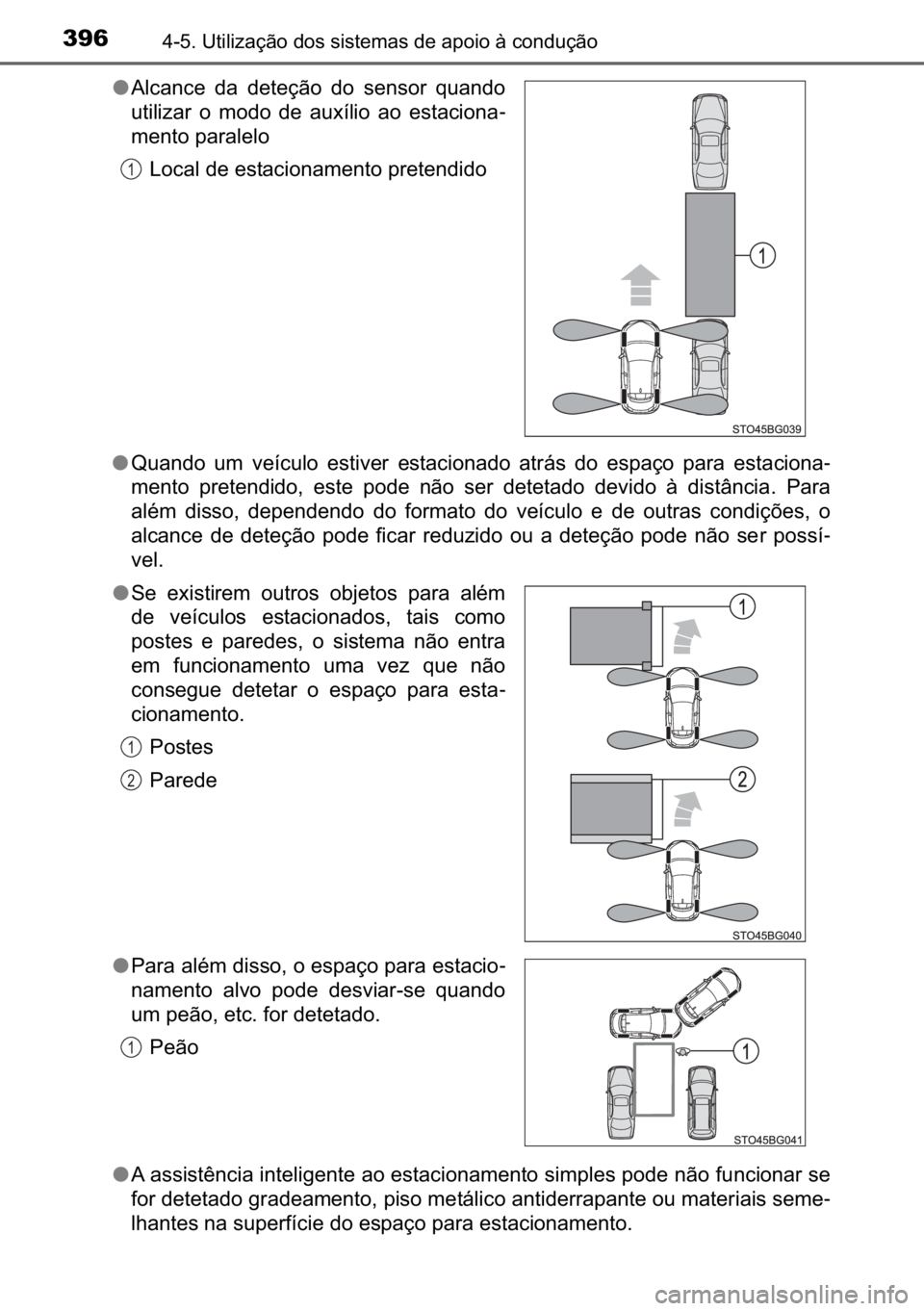 TOYOTA C_HR HYBRID 2017  Manual de utilização (in Portuguese) 396������8�W�L�O�L�]�D�o�m�R��G�R�V��V�L�V�W�H�P�D�V��G�H��D�S�R�L�R��j��F�R�Q�G�X�o�m�R
●�4�X�D�Q�G�R� �X�P� �Y�H�t�F�X�O�R� �H�V�W�L�Y�H�U� �H�V�W�D�F�L�R�Q�D�G�R� �D�W�U�i�V� �G�