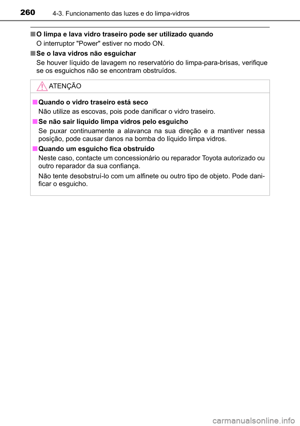 TOYOTA C_HR HYBRID 2016  Manual de utilização (in Portuguese) 260������)�X�Q�F�L�R�Q�D�P�H�Q�W�R��G�D�V��O�X�]�H�V��H��G�R��O�L�P�S�D��Y�L�G�U�R�V
■<00320003004f004c005000530044000300480003004f00440059004400030059004c00470055005200030057005500440056