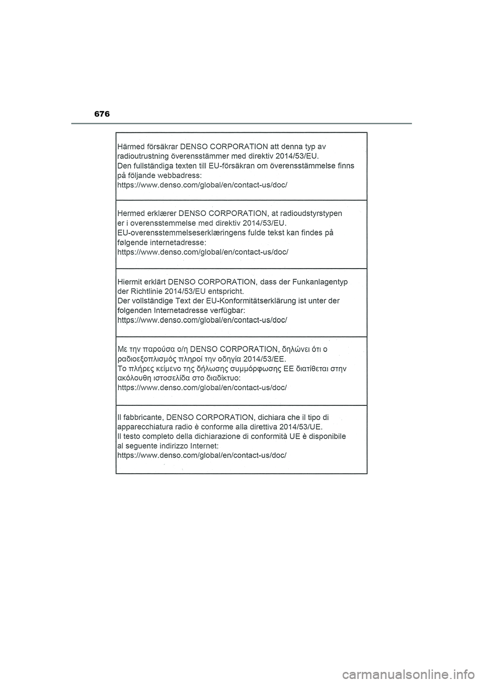 TOYOTA CAMRY HYBRID 2021  Instructieboekje (in Dutch) 676
CAMRY_HV_EE
CAMRY_HV_OM_Europe_OM33F05E.book  Page 676  Wednesday, January 20, 2021  6:09 PM 