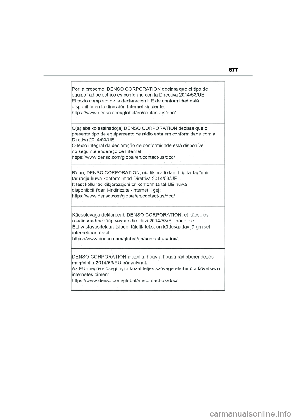 TOYOTA CAMRY HYBRID 2021  Instructieboekje (in Dutch) 677
CAMRY_HV_EE
CAMRY_HV_OM_Europe_OM33F05E.book  Page 677  Wednesday, January 20, 2021  6:09 PM 