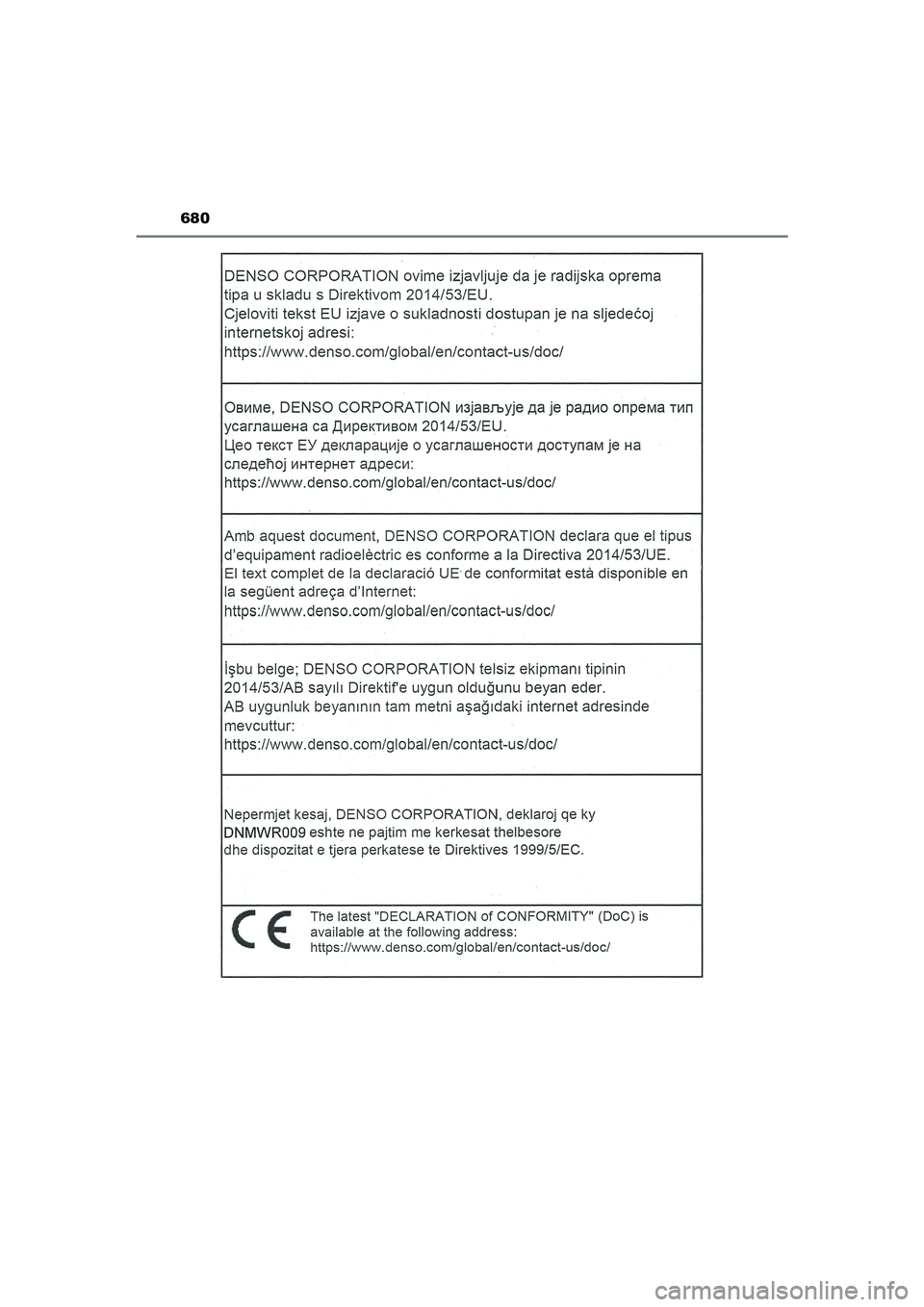 TOYOTA CAMRY HYBRID 2021  Instructieboekje (in Dutch) 680
CAMRY_HV_EE
CAMRY_HV_OM_Europe_OM33F05E.book  Page 680  Wednesday, January 20, 2021  6:09 PM 