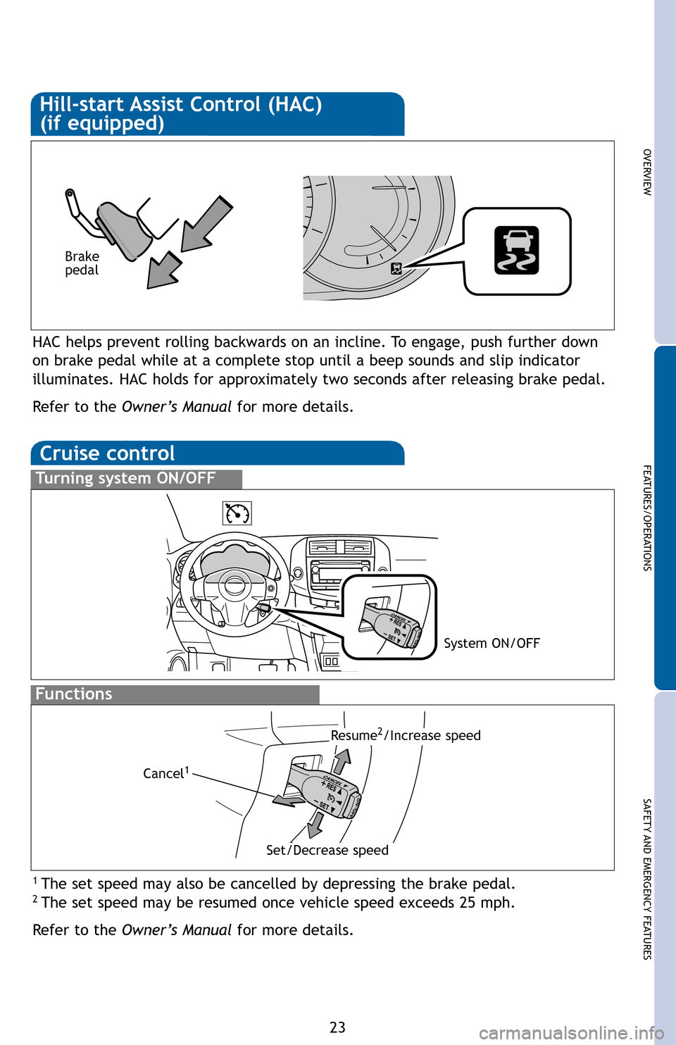 TOYOTA RAV4 2012 XA30 / 3.G Quick Reference Guide �2�9�(�5�9�,�(�:
�)�(�$�7�8�5�(�6��2�3�(�5�$�7�,�2�1�6
�6�$�)�(�7�< �$�1���(�0�(�5�*�(�1�&�< �)�(�$�7�8�5�(�6
��
�&�U�X�L�V�H��F�R�Q�W�U�R�O
�7�X�U�Q�L�Q�J��V�\�V�W�H�P��2�1��2�)�)
�)�X�Q�F�W