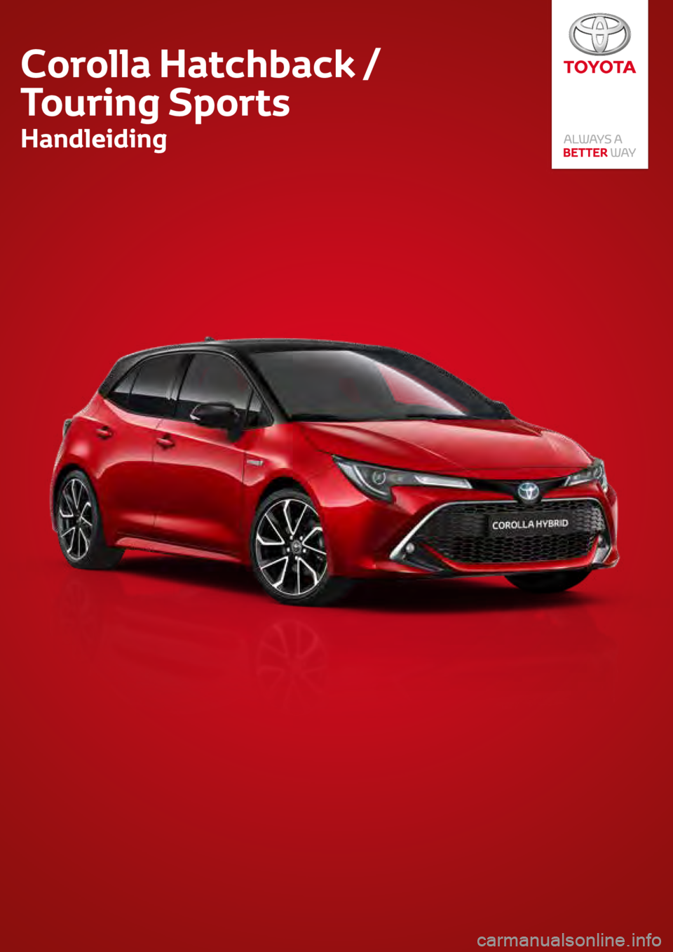 TOYOTA COROLLA HATCHBACK 2020  Instructieboekje (in Dutch) 