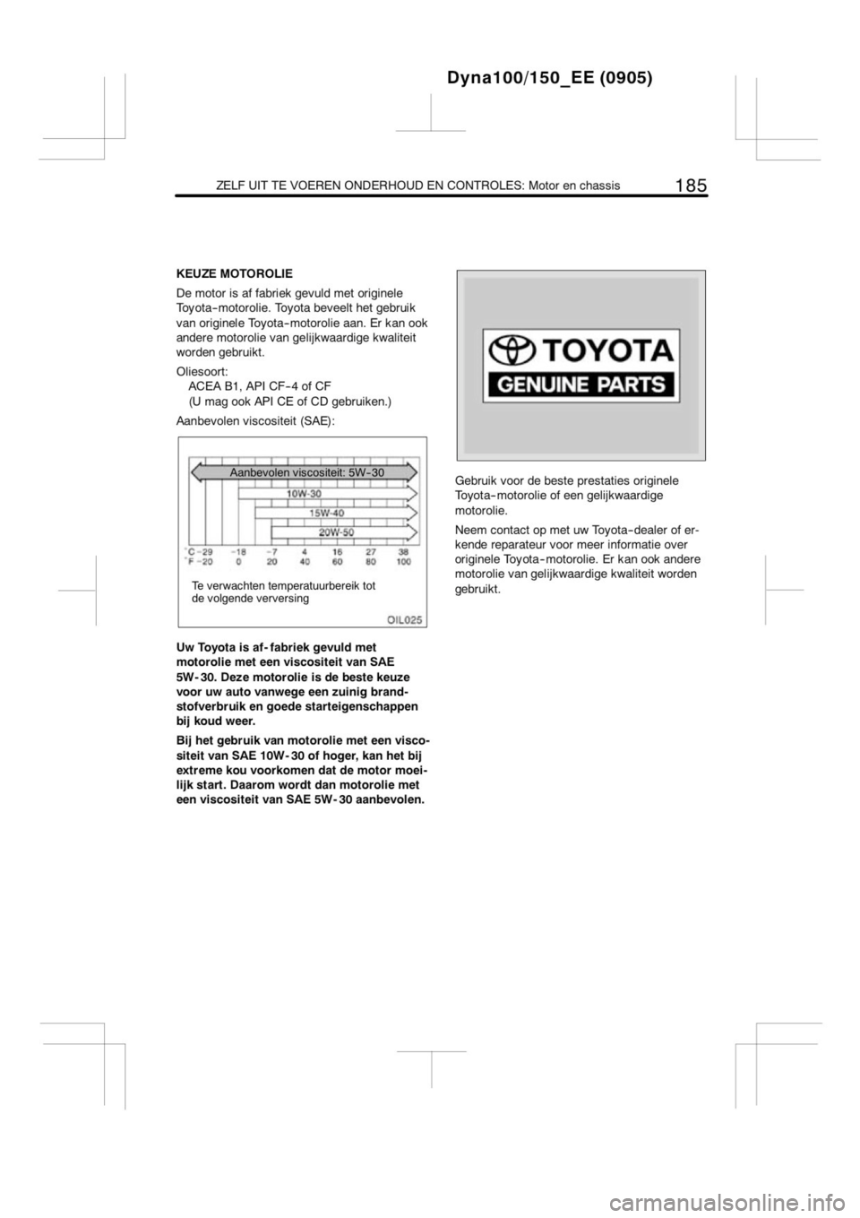 TOYOTA DYNA 2013 Instructieboekje (in Dutch) TOYOTA DYNA 2013 Instructieboekje (in Dutch)