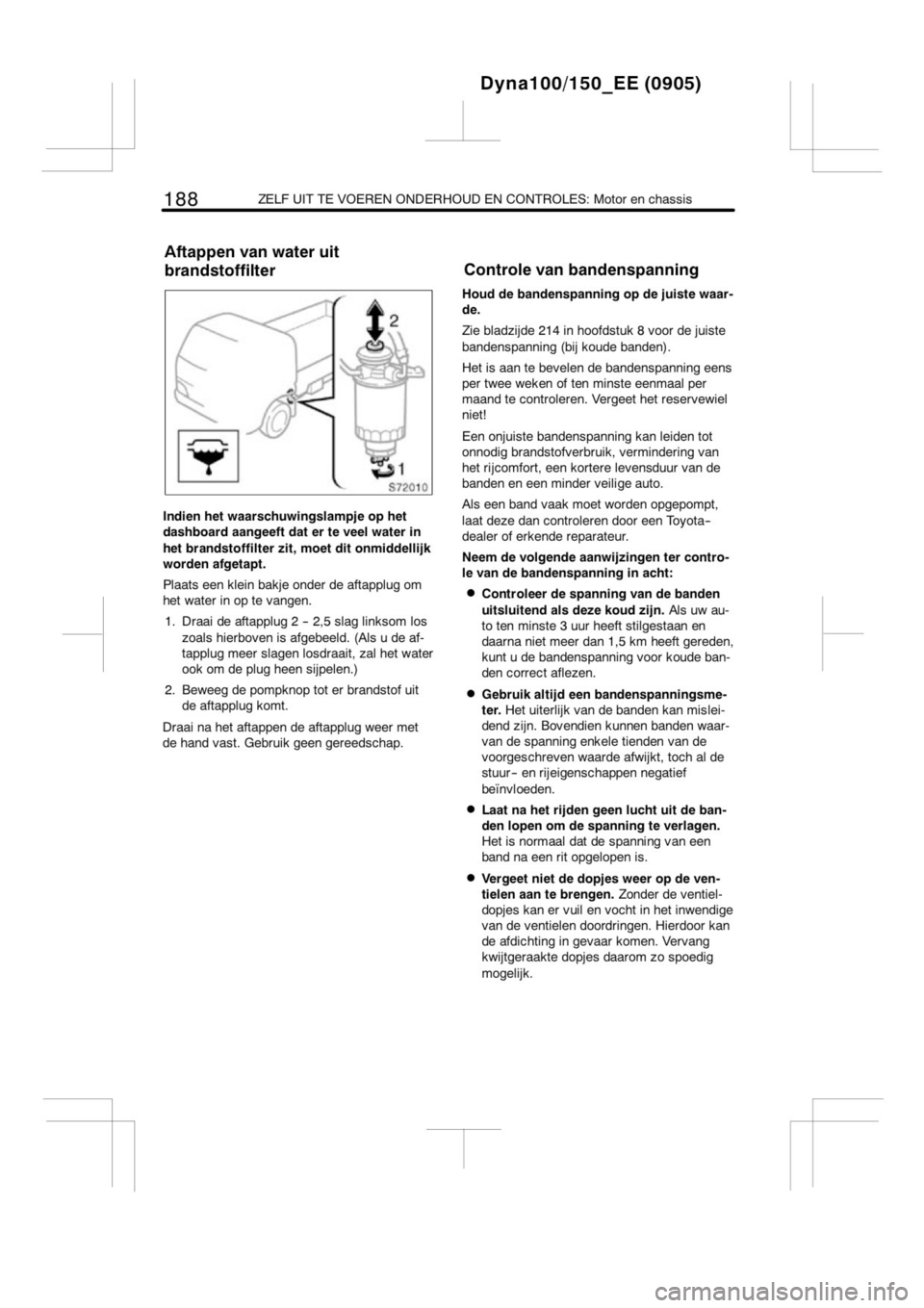 TOYOTA DYNA 2013 Instructieboekje (in Dutch) TOYOTA DYNA 2013 Instructieboekje (in Dutch)