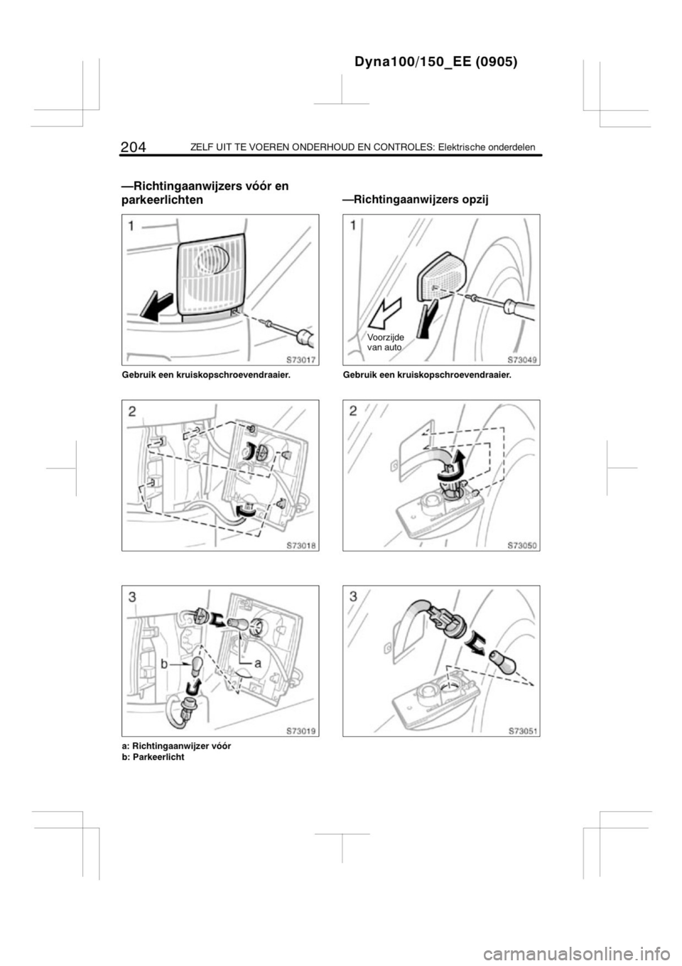 TOYOTA DYNA 2013  Instructieboekje (in Dutch) 