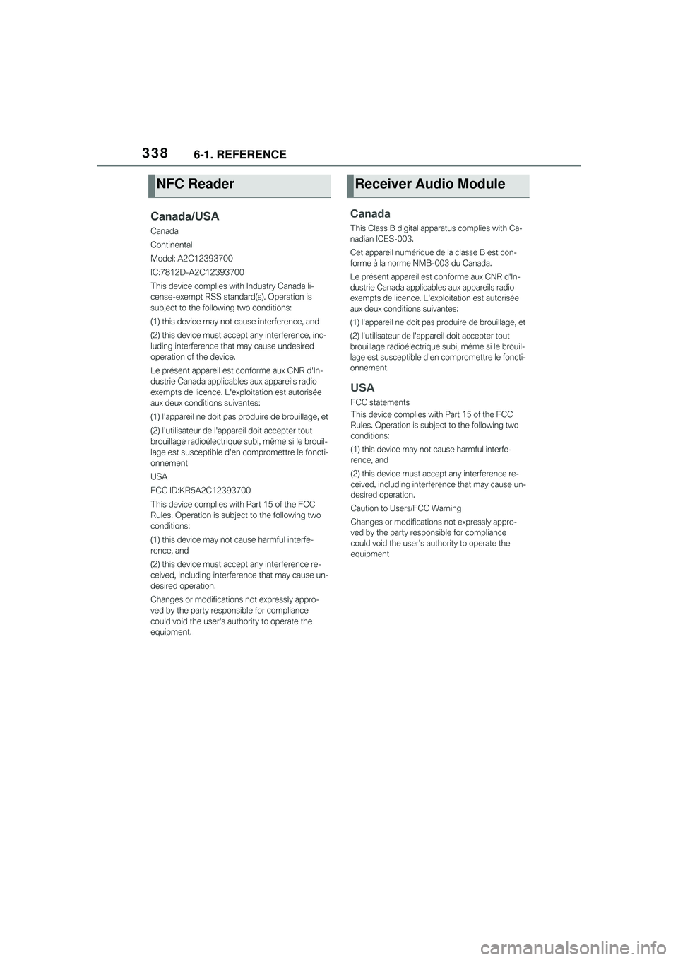 TOYOTA GR SUPRA 2022 Owners Manual 3386-1. REFERENCE
NFC ReaderReceiver Audio Module TOYOTA GR SUPRA 2022 Owners Manual 3386-1. REFERENCE
NFC ReaderReceiver Audio Module