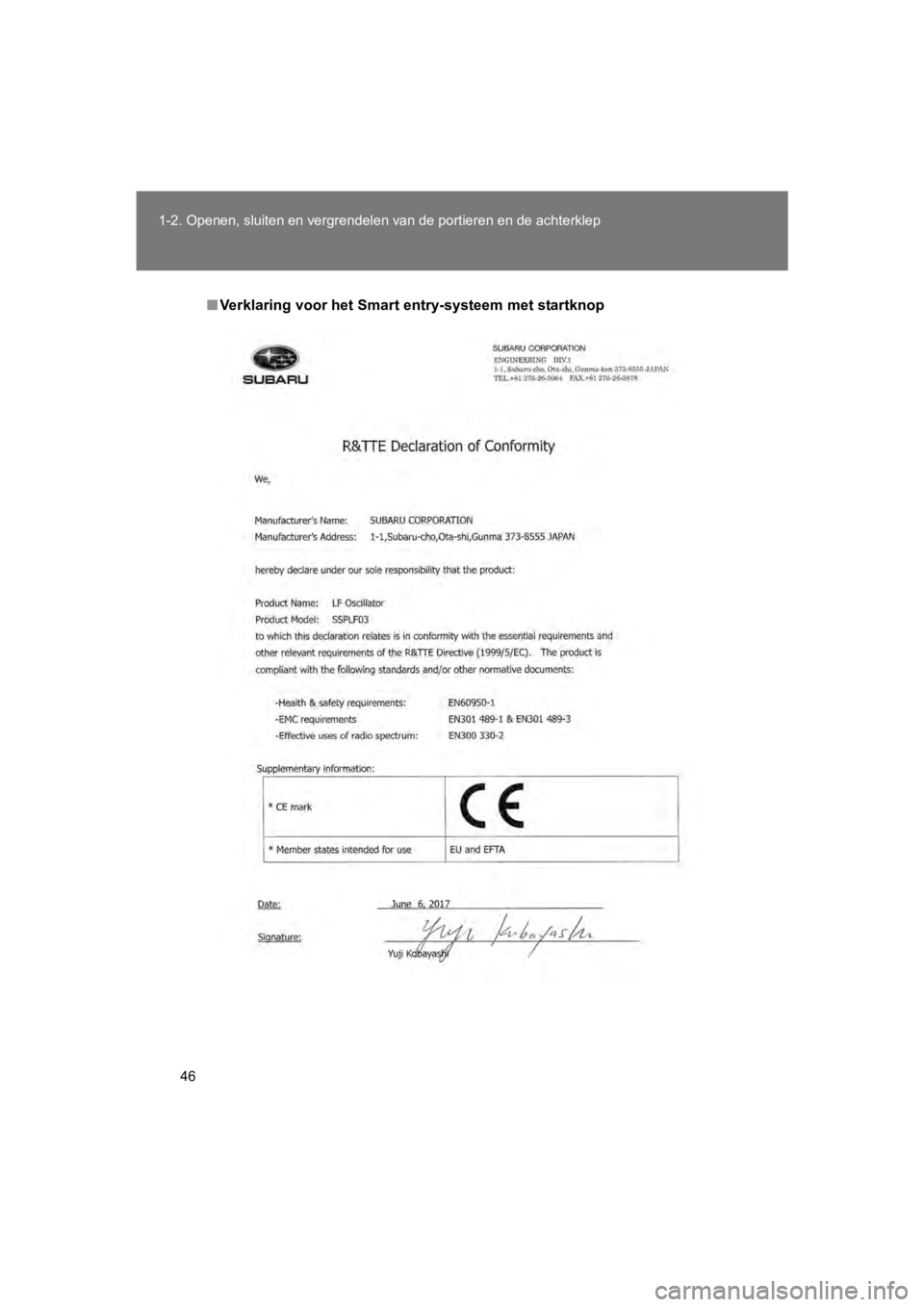 TOYOTA GT86 2018 Instructieboekje (in Dutch) 46
1-2. Openen, sluiten en vergren
delen van de portieren en de achterklep
86_EE (OM18089E)
■Verklaring voor het Smart entry-systeem met startknop
86_OM_Europe_OM18089E.book Page 46 Tuesday, Nove TOYOTA GT86 2018 Instructieboekje (in Dutch) 46
1-2. Openen, sluiten en vergren
delen van de portieren en de achterklep
86_EE (OM18089E)
■Verklaring voor het Smart entry-systeem met startknop
86_OM_Europe_OM18089E.book Page 46 Tuesday, Nove