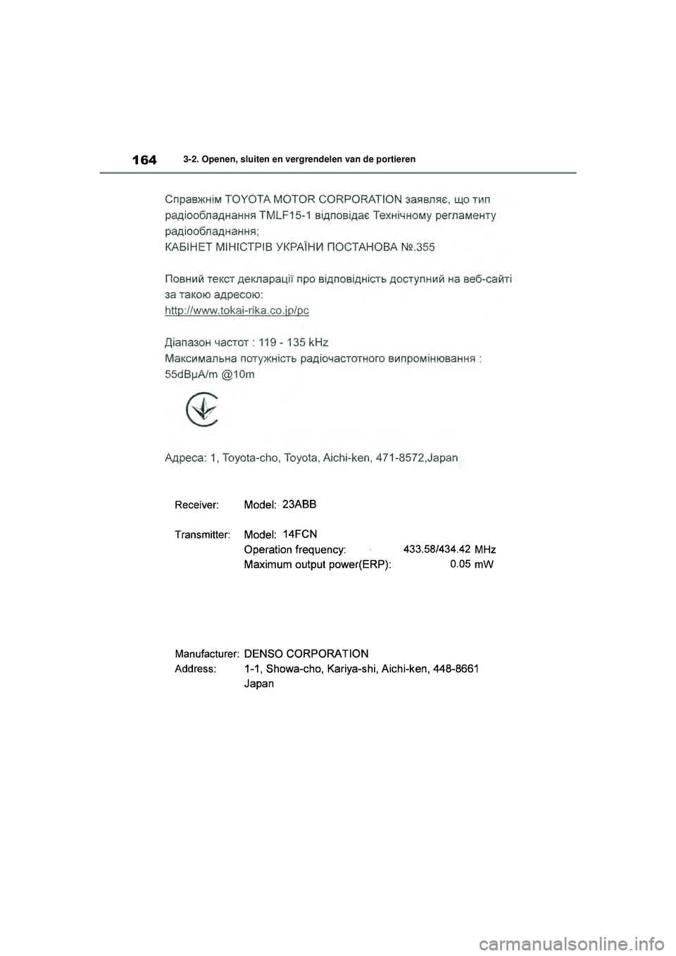 TOYOTA HIGHLANDER HYBRID 2021  Instructieboekje (in Dutch) 1643-2. Openen, sluiten en vergrendelen van de portieren
HIGHLANDER HV_EE
HIGHLANDER-HYBRID_OM_Europe_OM48G42E.book  Page  164  Thursday, September 3, 2020  8:42 AM 