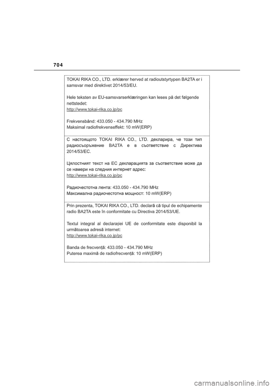 TOYOTA HILUX 2022 Manual de utilização (in Portuguese) 704 TOYOTA HILUX 2022 Manual de utilização (in Portuguese) 704