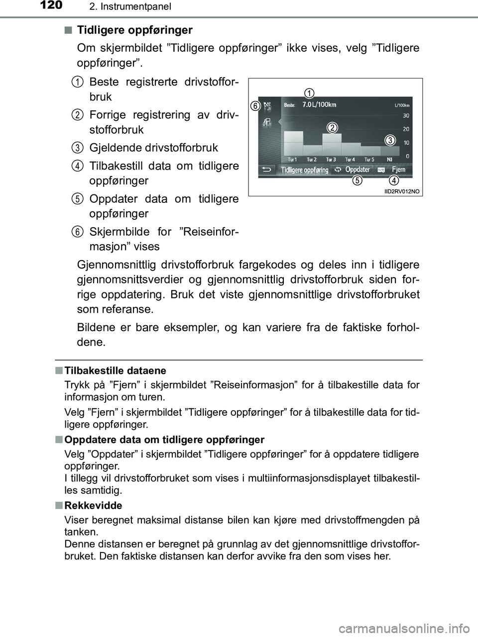 TOYOTA HILUX 2019 Instruksjoner for bruk (in Norwegian) 1202. Instrumentpanel
HILUX_OM_OM0K375NO_(EE)n
Tidligere oppføringer
Om skjermbildet ”Tidlig
ere oppføringer” ikke vises, velg ”Tidligere
oppføringer”.
Beste registrerte drivstoffor-
bruk
F TOYOTA HILUX 2019 Instruksjoner for bruk (in Norwegian) 1202. Instrumentpanel
HILUX_OM_OM0K375NO_(EE)n
Tidligere oppføringer
Om skjermbildet ”Tidlig
ere oppføringer” ikke vises, velg ”Tidligere
oppføringer”.
Beste registrerte drivstoffor-
bruk
F