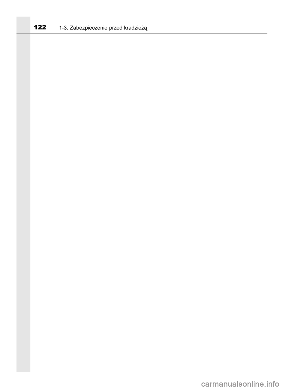 TOYOTA HILUX 2019  Instrukcja obsługi (in Polish) 1221-3. Zabezpieczenie przed kradzie˝à
31 Hilux OM0K375E  7/17/18  12:24 PM  Page 122    (Black plate) 