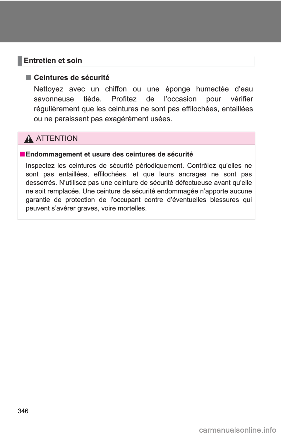 TOYOTA IQ 2013  Owners Manual 346 