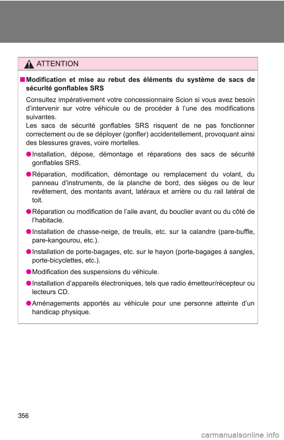 TOYOTA IQ 2013  Owners Manual 356 