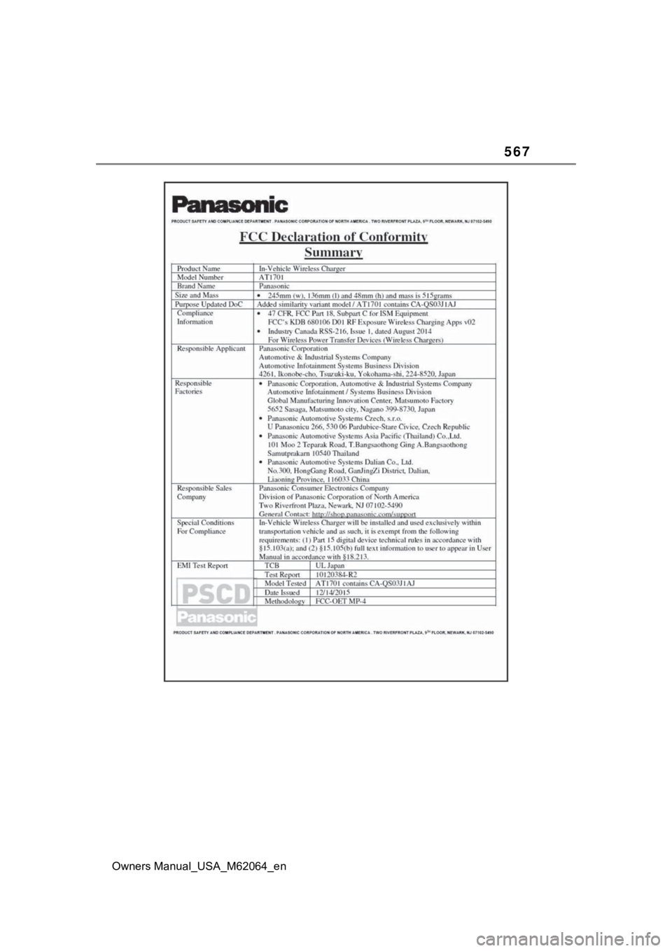 TOYOTA MIRAI 2023  Owners Manual 567
Owners Manual_USA_M62064_en 