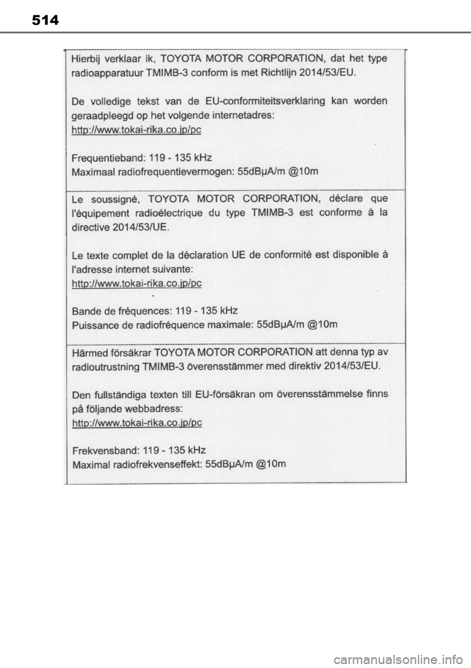 TOYOTA MIRAI 2023 Manual de utilização (in Portuguese) 514 TOYOTA MIRAI 2023 Manual de utilização (in Portuguese) 514