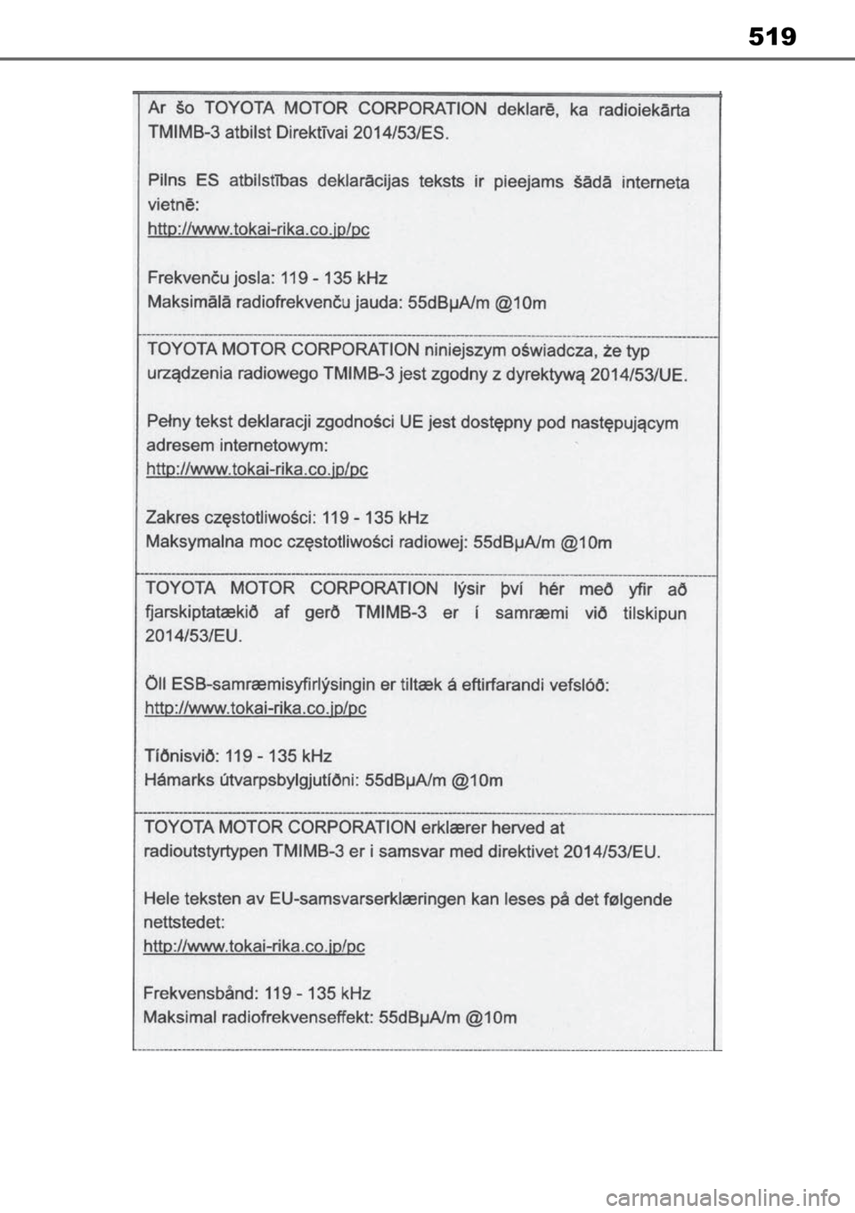 TOYOTA MIRAI 2023 Manual de utilização (in Portuguese) 519 TOYOTA MIRAI 2023 Manual de utilização (in Portuguese) 519