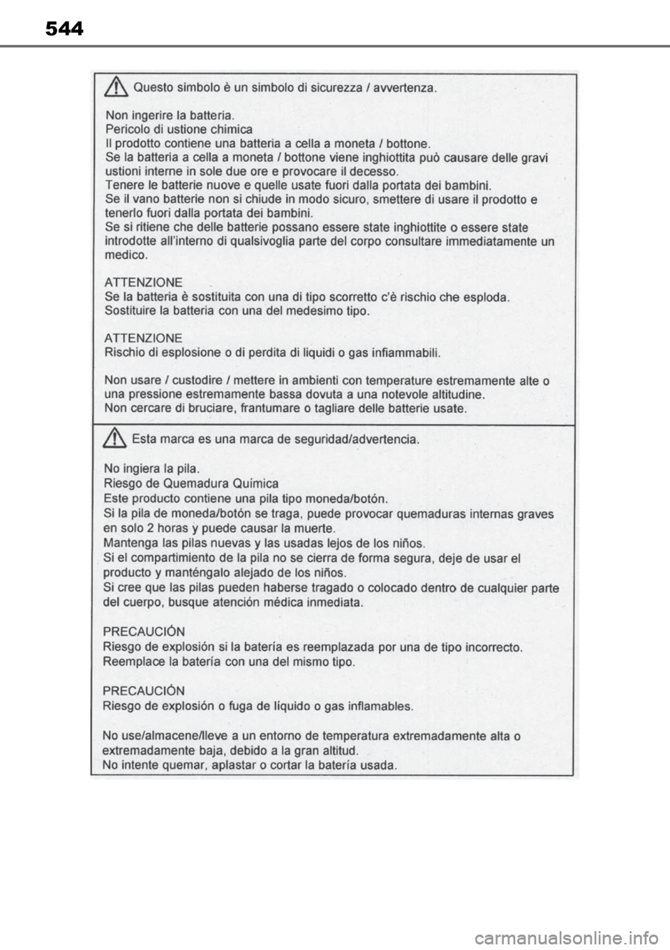 TOYOTA MIRAI 2023 Manual de utilização (in Portuguese) 544 TOYOTA MIRAI 2023 Manual de utilização (in Portuguese) 544