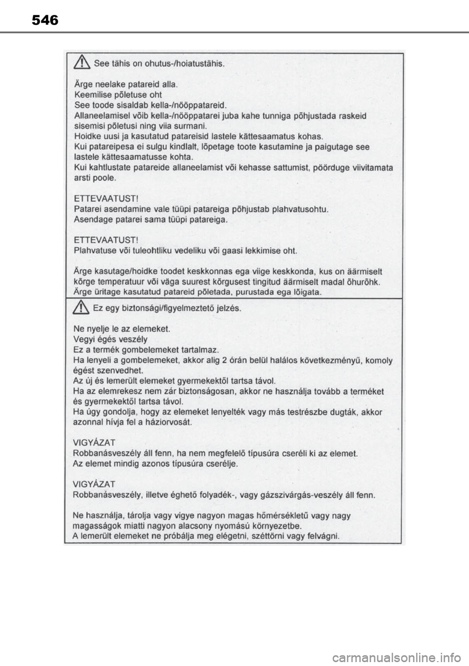 TOYOTA MIRAI 2023 Manual de utilização (in Portuguese) 546 TOYOTA MIRAI 2023 Manual de utilização (in Portuguese) 546