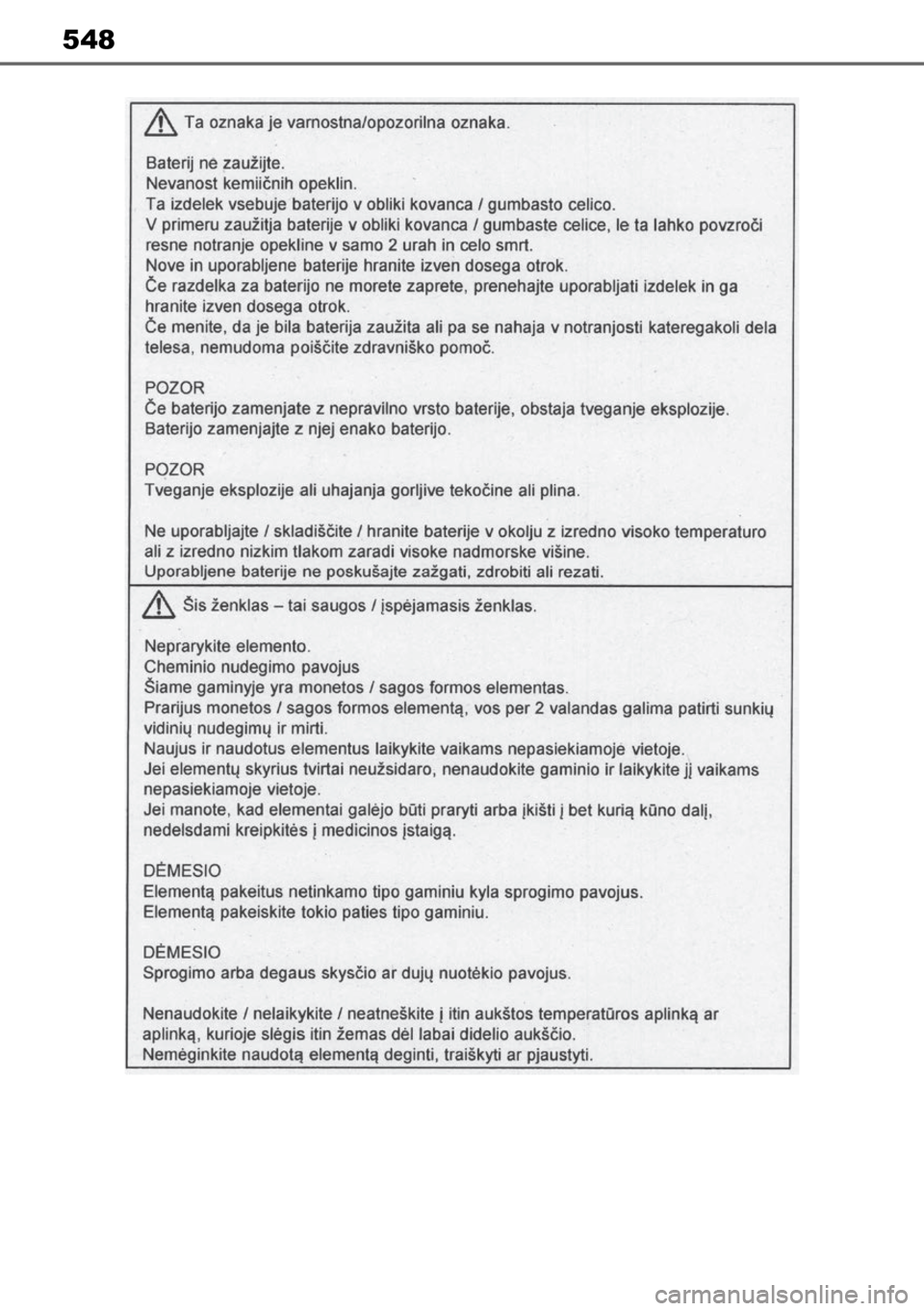 TOYOTA MIRAI 2023 Manual de utilização (in Portuguese) 548 TOYOTA MIRAI 2023 Manual de utilização (in Portuguese) 548