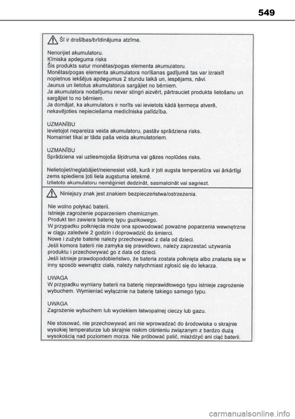 TOYOTA MIRAI 2023 Manual de utilização (in Portuguese) 549 TOYOTA MIRAI 2023 Manual de utilização (in Portuguese) 549