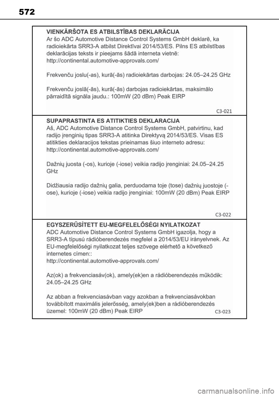 TOYOTA MIRAI 2023 Manual de utilização (in Portuguese) 572 TOYOTA MIRAI 2023 Manual de utilização (in Portuguese) 572
