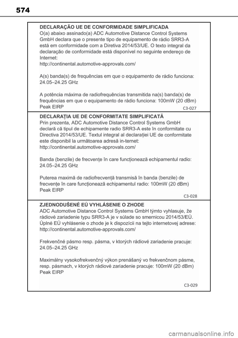 TOYOTA MIRAI 2023 Manual de utilização (in Portuguese) 574 TOYOTA MIRAI 2023 Manual de utilização (in Portuguese) 574