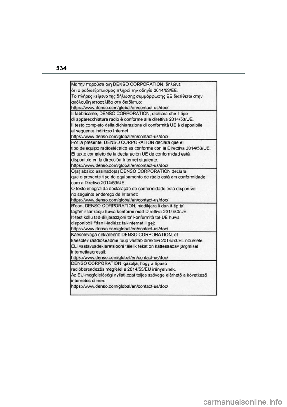 TOYOTA MIRAI 2021  Instructieboekje (in Dutch) 534
MIRAI Handleiding_Europa_M62035_nl
MIRAI_OM_Europe_OM62035E.book  Page 534  Friday, November 6, 2020  11:27 AM 