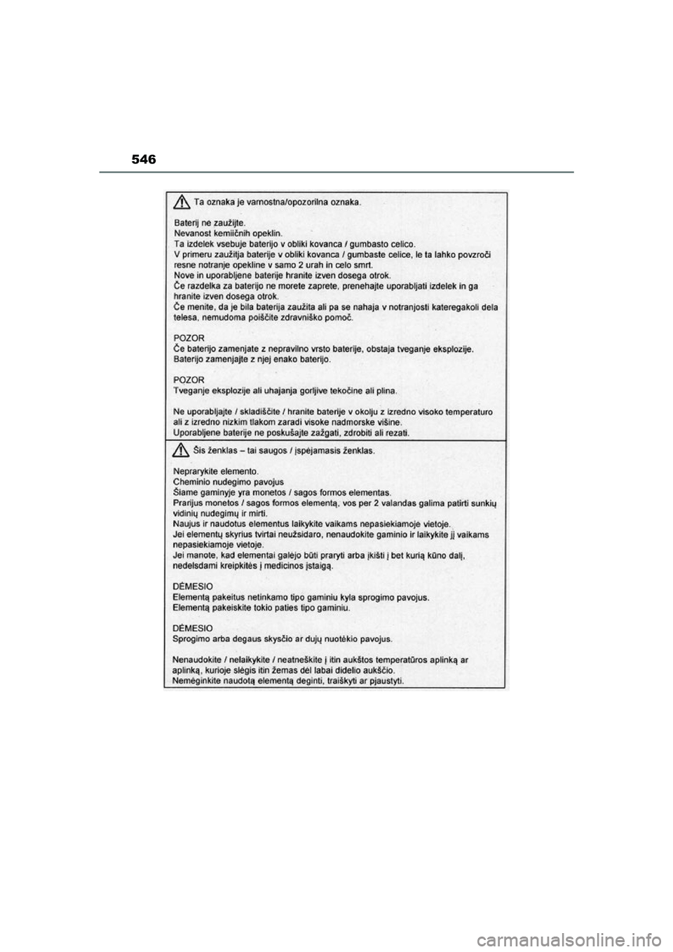 TOYOTA MIRAI 2021 Instructieboekje (in Dutch) 546
MIRAI Handleiding_Europa_M62035_nl
MIRAI_OM_Europe_OM62035E.book Page 546 Friday, November 6, 2020 11:27 AM TOYOTA MIRAI 2021 Instructieboekje (in Dutch) 546
MIRAI Handleiding_Europa_M62035_nl
MIRAI_OM_Europe_OM62035E.book Page 546 Friday, November 6, 2020 11:27 AM