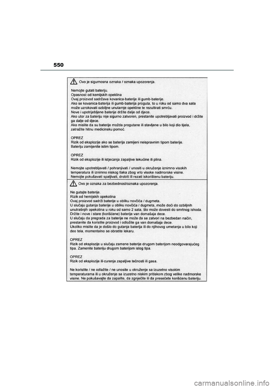 TOYOTA MIRAI 2021  Instructieboekje (in Dutch) 550
MIRAI Handleiding_Europa_M62035_nl
MIRAI_OM_Europe_OM62035E.book  Page 550  Friday, November 6, 2020  11:27 AM 