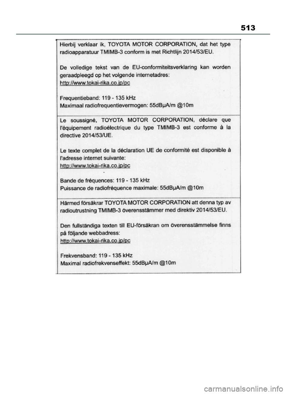 TOYOTA MIRAI 2020  Instrukcja obsługi (in Polish) 513
70 Mirai OM62035E  10/2/21  19:44  Page 513 