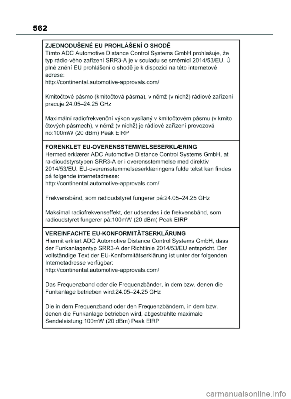 TOYOTA MIRAI 2020 Instrukcja obsługi (in Polish) 562
70 Mirai OM62035E 10/2/21 19:44 Page 562 TOYOTA MIRAI 2020 Instrukcja obsługi (in Polish) 562
70 Mirai OM62035E 10/2/21 19:44 Page 562