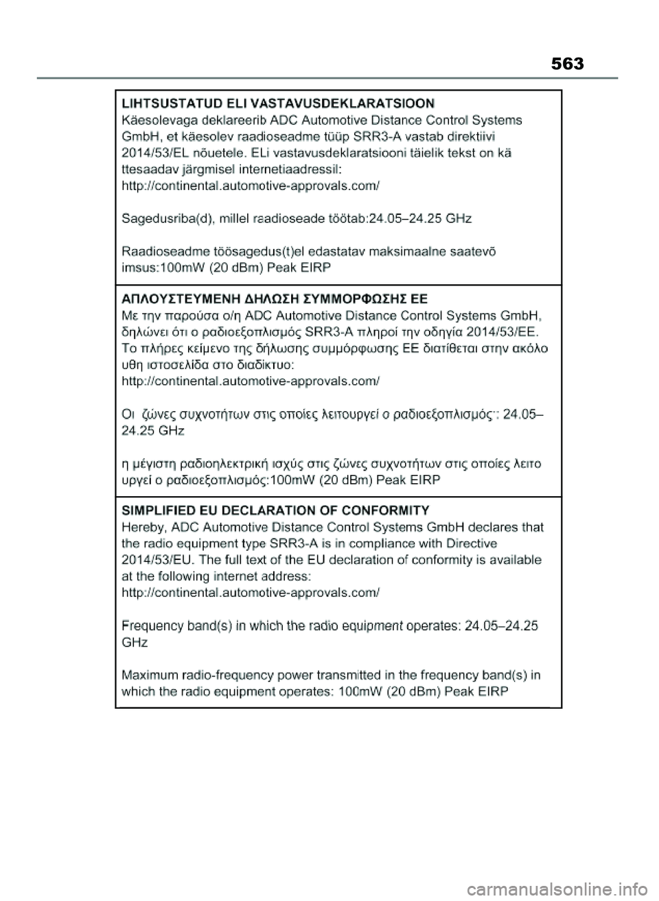 TOYOTA MIRAI 2020 Instrukcja obsługi (in Polish) 563
70 Mirai OM62035E 10/2/21 19:44 Page 563 TOYOTA MIRAI 2020 Instrukcja obsługi (in Polish) 563
70 Mirai OM62035E 10/2/21 19:44 Page 563