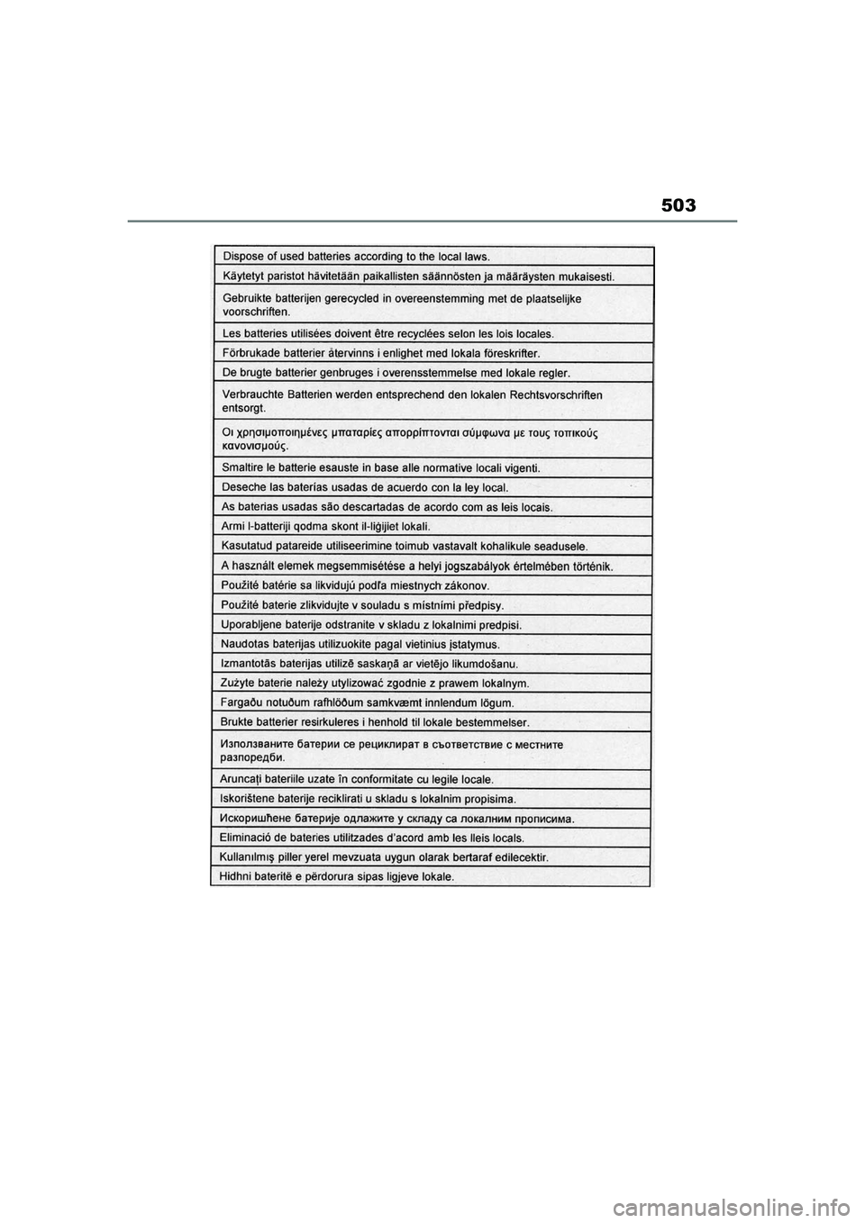 TOYOTA MIRAI 2020 Bruksanvisningar (in Swedish) 503
MIRAI OM62035SE
OM62035SE.book Page 503 Monday, December 28, 2020 1:55 PM TOYOTA MIRAI 2020 Bruksanvisningar (in Swedish) 503
MIRAI OM62035SE
OM62035SE.book Page 503 Monday, December 28, 2020 1:55 PM
