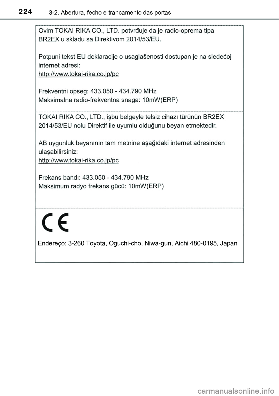 TOYOTA PRIUS 2021 Manual de utilização (in Portuguese) 2243-2. Abertura, fecho e trancamento das portas
<002800510047004800550048006f0052001d000300160010001500190013000300370052005c005200570044000f00030032004a00580046004b004c00100046004b0052000f0003003100 TOYOTA PRIUS 2021 Manual de utilização (in Portuguese) 2243-2. Abertura, fecho e trancamento das portas
<002800510047004800550048006f0052001d000300160010001500190013000300370052005c005200570044000f00030032004a00580046004b004c00100046004b0052000f0003003100