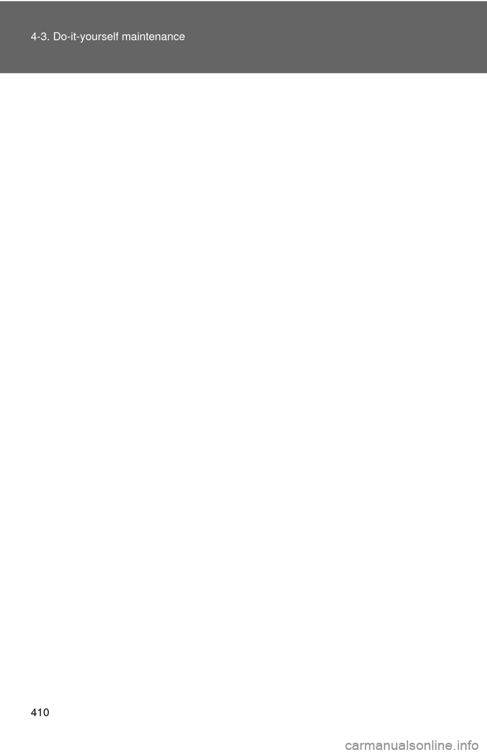 TOYOTA RAV4 EV 2014 1.G Owners Manual 410 4-3. Do-it-yourself maintenance 