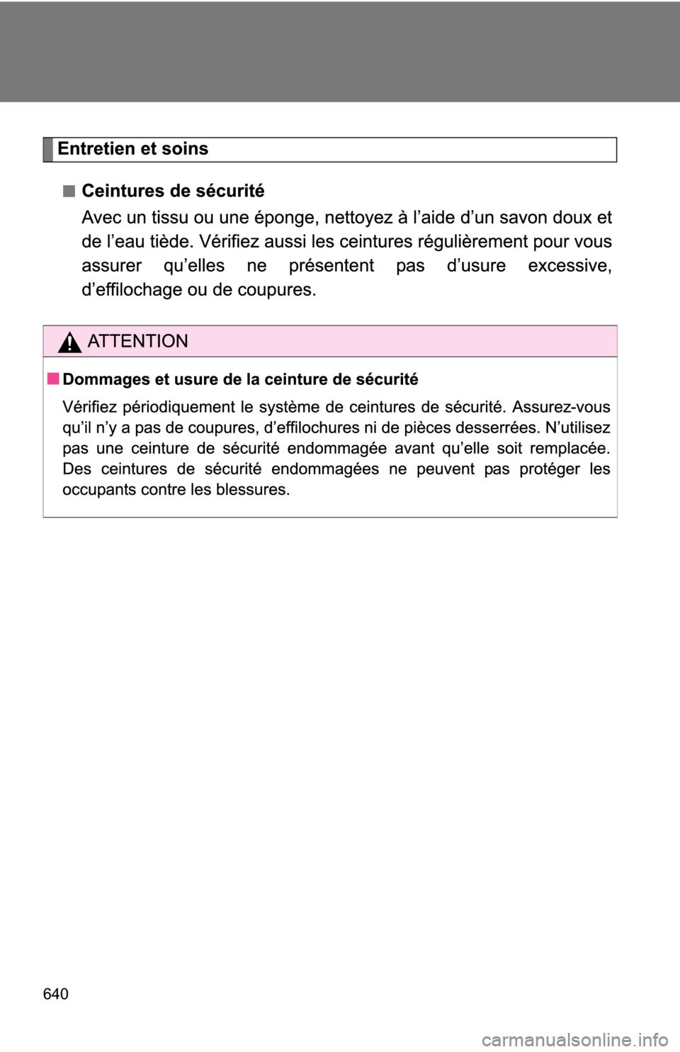 TOYOTA TUNDRA 2009 2.G Owners Manual 640 