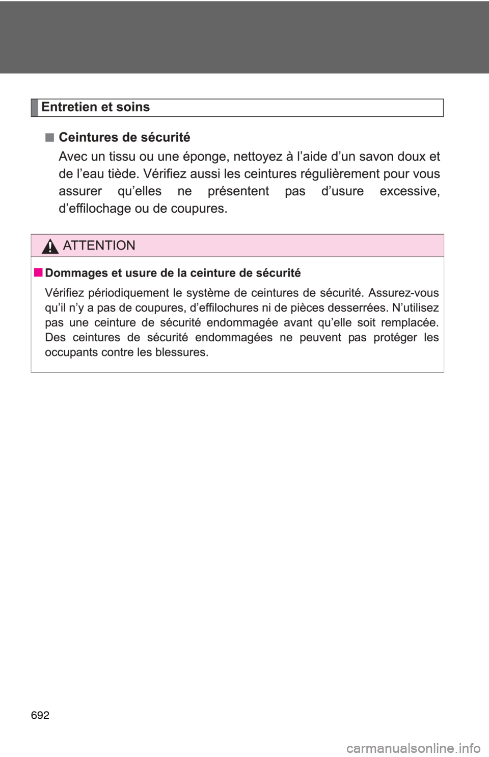 TOYOTA TUNDRA 2010 2.G Owners Manual 692 