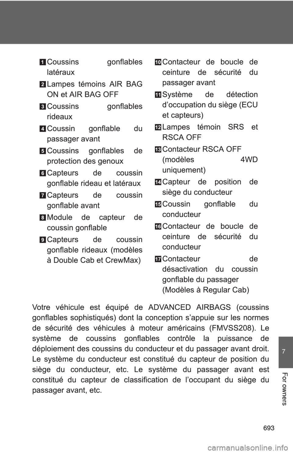 TOYOTA TUNDRA 2011 2.G Owners Manual 693
7
For owners TOYOTA TUNDRA 2011 2.G Owners Manual 693
7
For owners