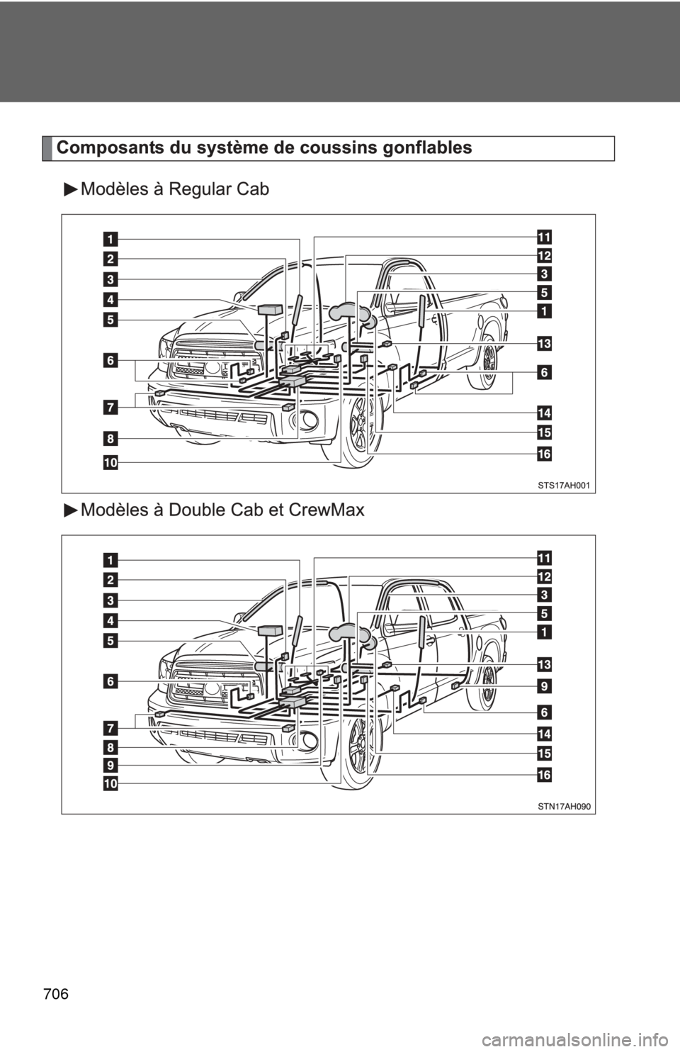 TOYOTA TUNDRA 2012 2.G Owners Manual 706 