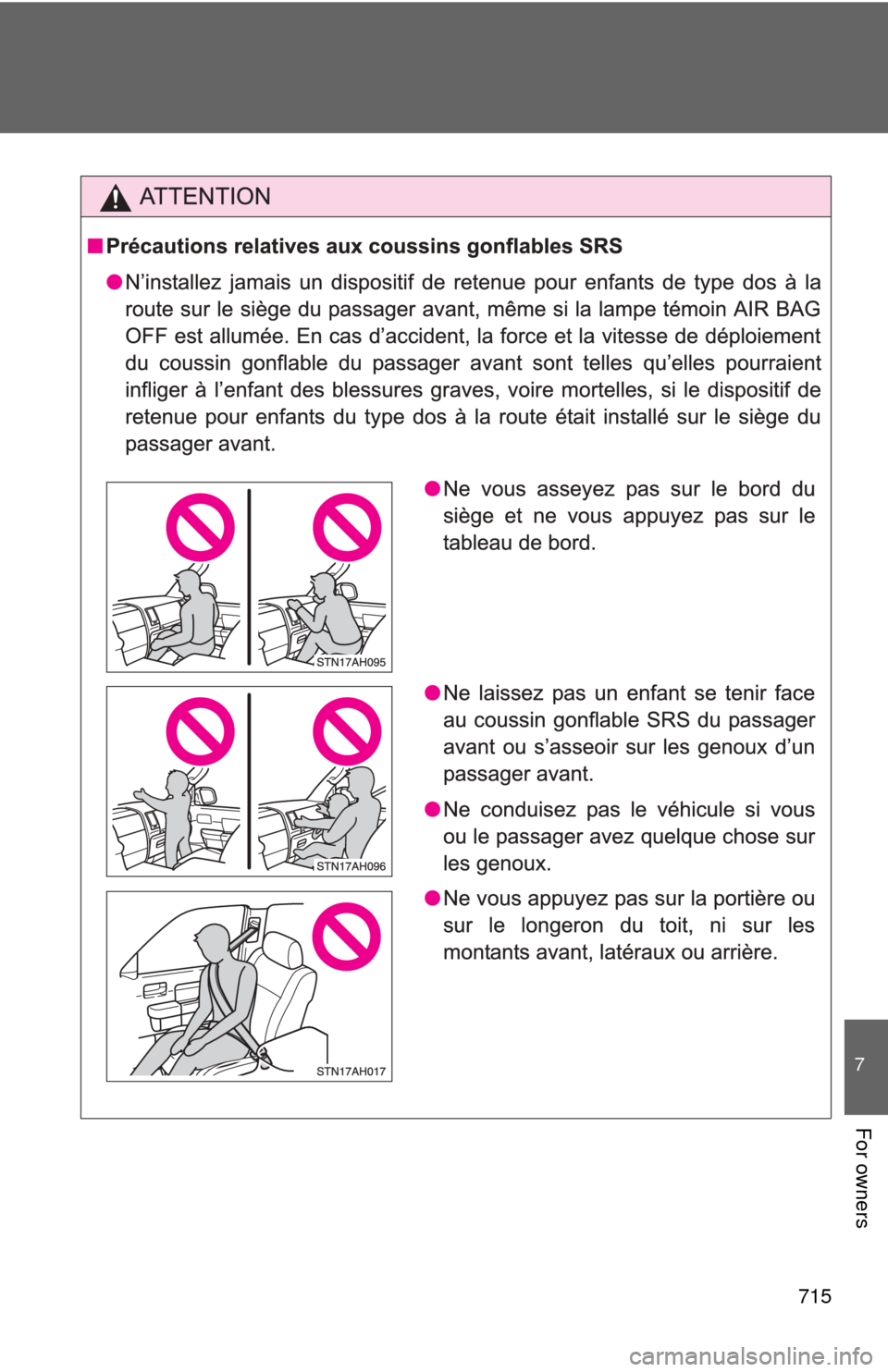 TOYOTA TUNDRA 2013 2.G Owners Manual 715
7
For owners 