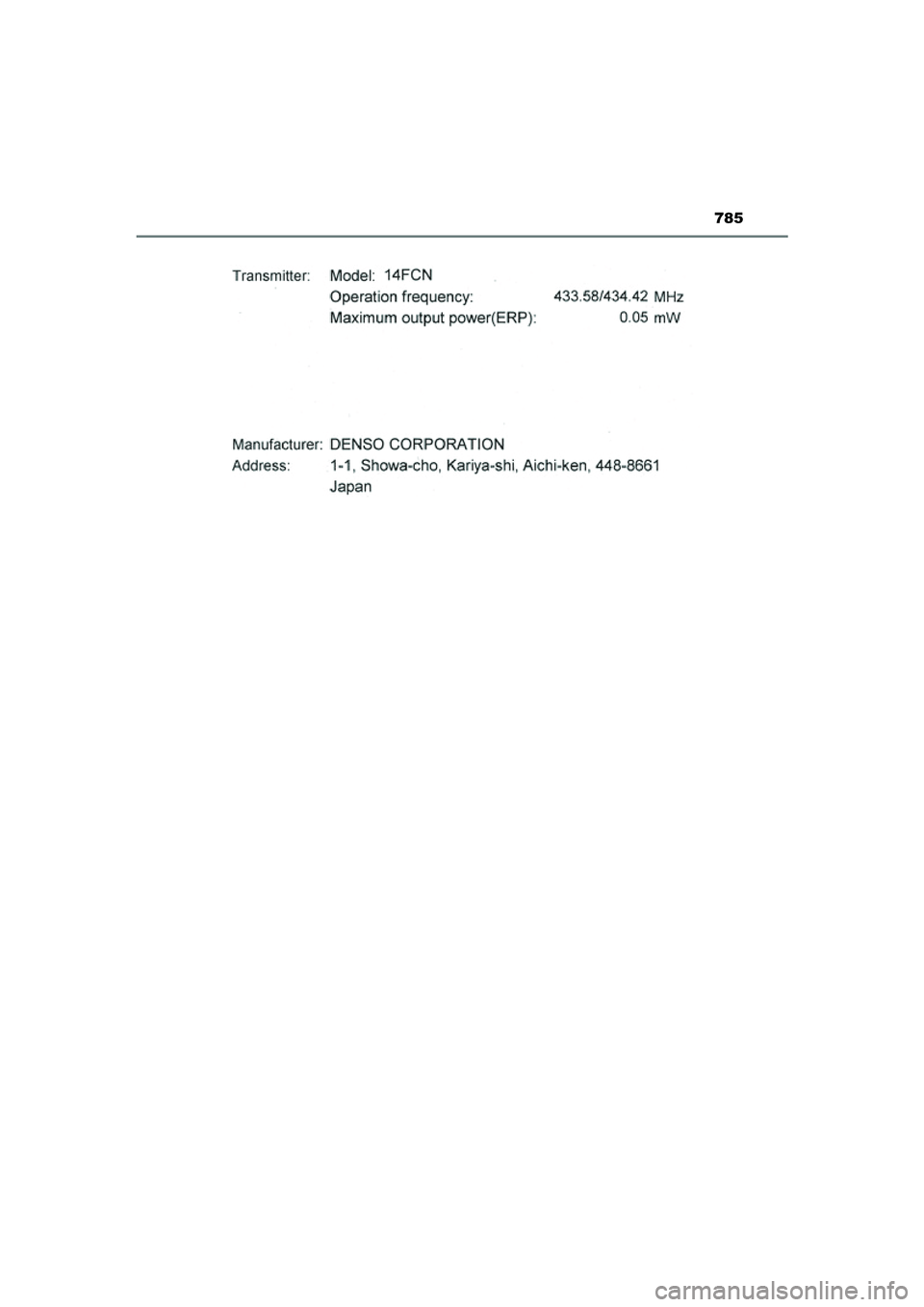TOYOTA PRIUS PLUG-IN HYBRID 2021  Instructieboekje (in Dutch) 785
Prius Plug-in Hybrid_OM_OM47E75E_(EE)
Prius Plug-in Hybrid_OM_OM47E75E_(EE).book  Page 785  Tuesday, May 11, 2021  9:32 AM 