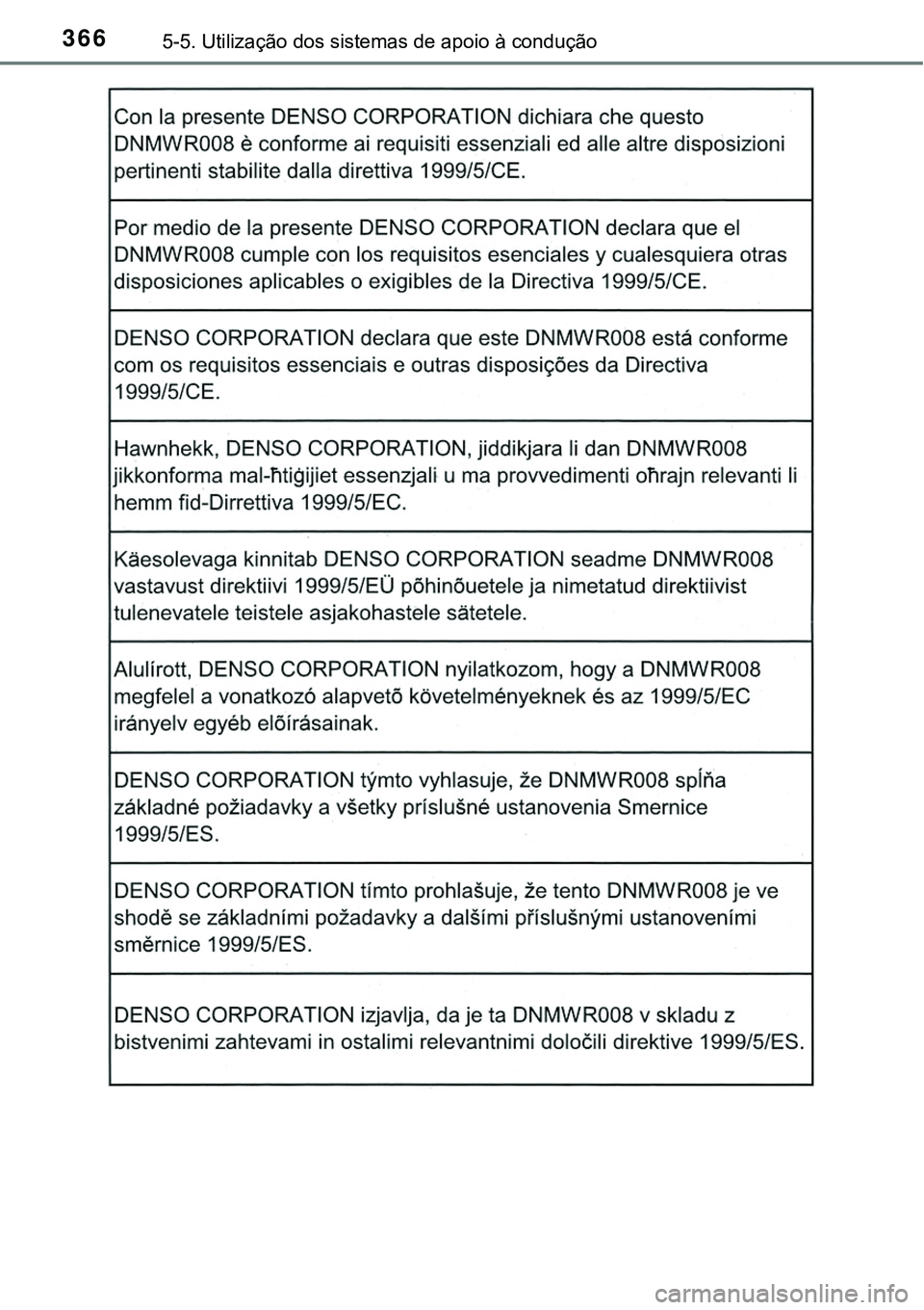 TOYOTA PRIUS PLUG-IN HYBRID 2016 Manual de utilização (in Portuguese) 3665-5. Utilização dos sistemas de apoio à condução TOYOTA PRIUS PLUG-IN HYBRID 2016 Manual de utilização (in Portuguese) 3665-5. Utilização dos sistemas de apoio à condução