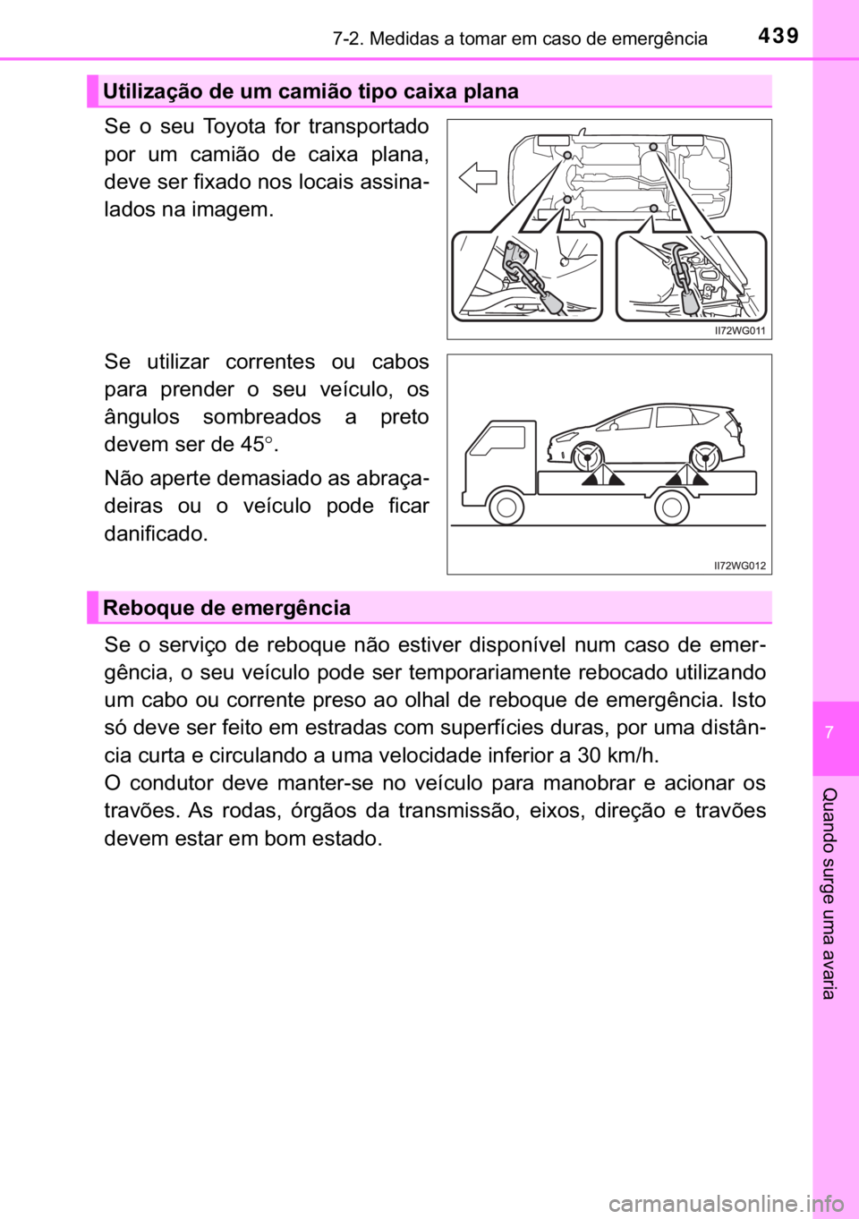 TOYOTA PRIUS PLUS 2019  Manual de utilização (in Portuguese) 439������0�H�G�L�G�D�V��D��W�R�P�D�U��H�P��F�D�V�R��G�H��H�P�H�U�J�r�Q�F�L�D
�
�4�X�D�Q�G�R��V�X�U�J�H��X�P�D��D�Y�D�U�L�D
�6�H� �R� �V�H�X� �7�R�\�R�W�D� �I�R�U� �W�U�D�Q�V�S�R�U�